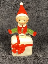 Joseph Originals Elf Jumping Over Gift.