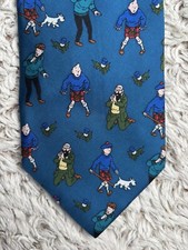 Cravate Tintin 100% soie Studio Aventures Herge - Neuf