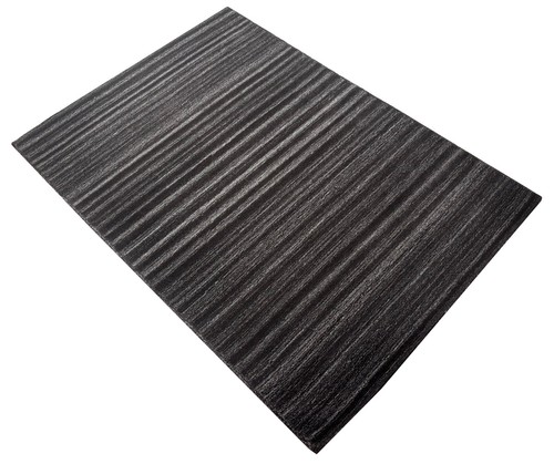 Tapis 100 laine gris noir - gris,