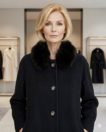 Manteau fourrure renard - manteau,