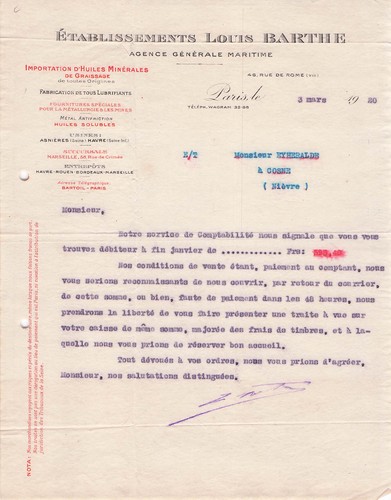 Paris negociant barthe - 75,