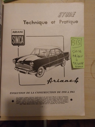 Revue technique simca - technique,