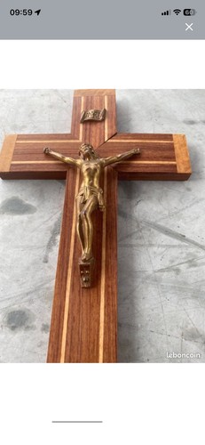Crucifix bronze 25cm christ - crucifix,
