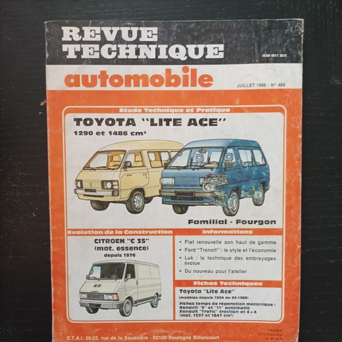 Revue technique toyota - toyota, lite