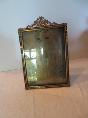 Ancien cadre photo bronze - ancien, en
