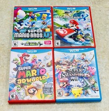 Nintendo Wii U, 4 Game Bundle W/Super Mario, Smash Bros, MarioKart & 3-D Land!