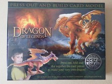 DRAGON OF LEGENDS 87cm (34 inch) huge Card Model and Dragon Lore Book
