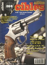 TARGETS N°264 TAURUS 22 LR / BACK-UP 9 SHORT / 1892 AGAINST S&W M.P / HORNADY