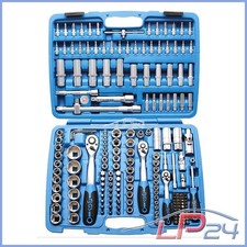 BGS JEU DE CLÉS À PIPE 192 PCS 1/2" 3/8" 1/4" BOÎTE À CLIQUET COFFRET D'OUTILS