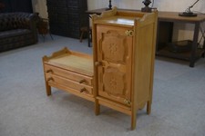 Oak Entrance Cabinet by Guillerme et Chambron 1960