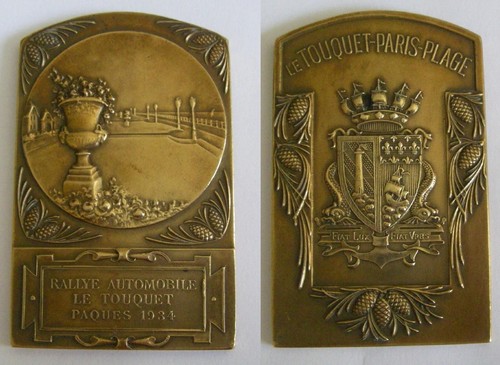 Medaille plaque bronze - en,