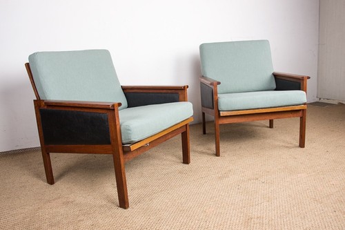 Paire fauteuils danois - de,