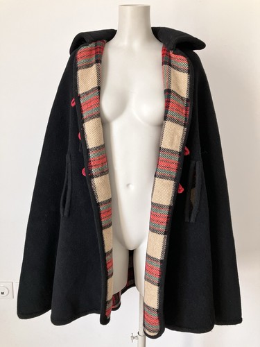 Cape femme noir rouge - , à