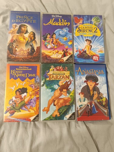Lot cassettes vhs walt - de, 6