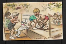 Carte  Postale    Germaine BOURET AVEC DECOUPI   Dim  9  X  14 Cm