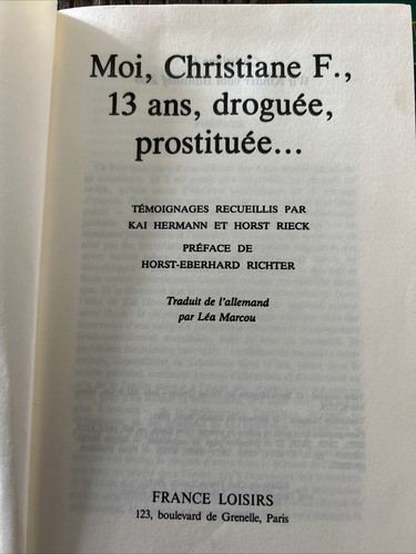 Moi christianne droguee - moi,