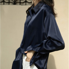 Femme Brillant Satin Chemise