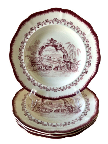 Assiettes creuses anciennes - 4,