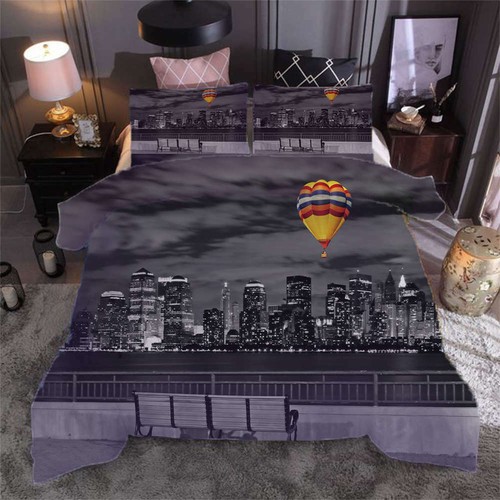 Brightly lit day3d print duvet - day3d,