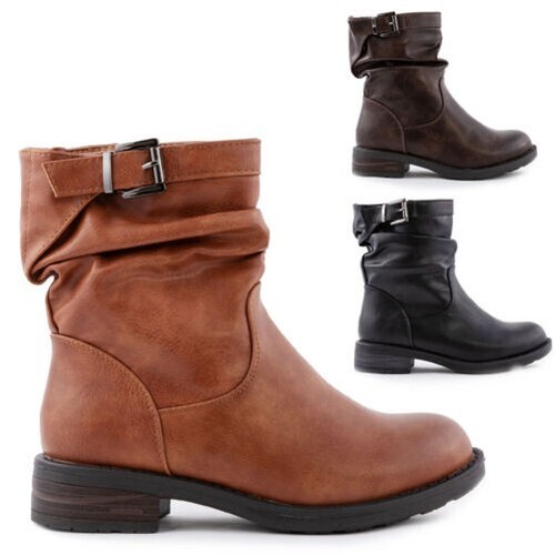 Bottes femme biker - bottes, basses