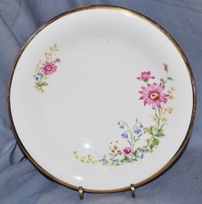 Bol Alka Bavaria, Fleurs Des Champs Bord Doré, 1950 1960, 20 Cm