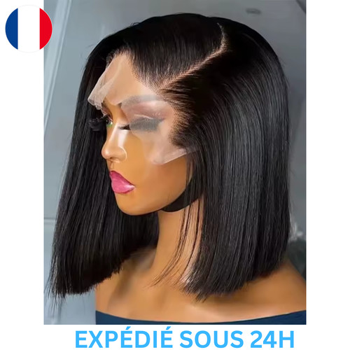 Perruque bob courte lisse - perruque,