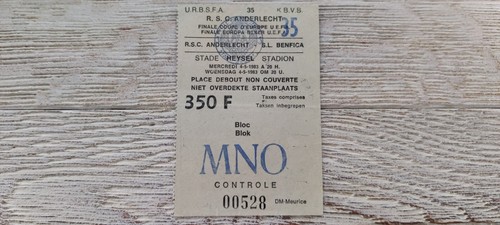 Billet 1983 rsc anderlecht - 1983, sl