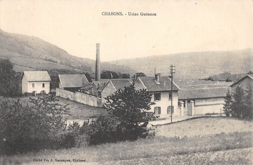 Cpa chabons usine gueneau - 38, /