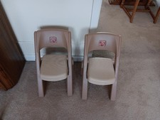 Step 2 Child Toddler Folding Plastic Chairs for Table Art Desk Kitchen Home