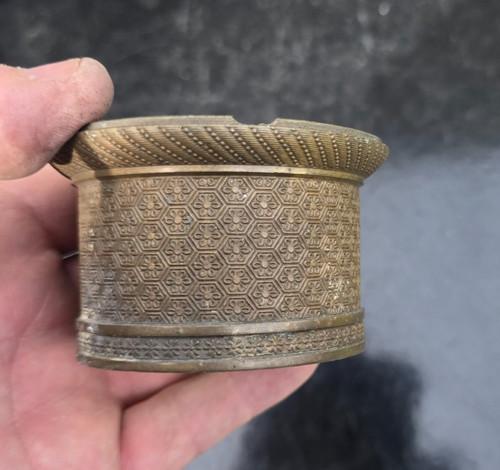 Bague colonnes bronzes - 1,