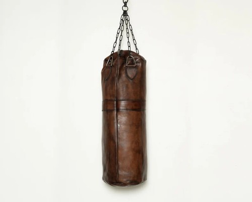 Sac boxe marron vintage - de,