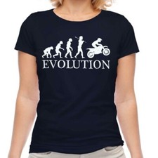 Motocross Évolution De Homme Femmes T-Shirt Cadeau Moto X Vêtements