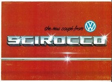 Volkswagen Scirocco Mk2 1981-1982 UK Market Salesmans Preview Foldout Brochure