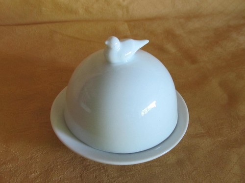 Petit beurrier porcelaine - beurrier,