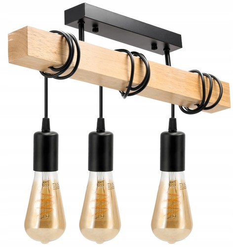 Suspension lampes e27 bois - suspension,