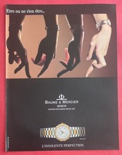 Press advertisement: BAUME MERCIER RIVIERA l'Insolente Perfection 1989 watch