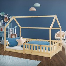 Lit d'enfants nature en bois