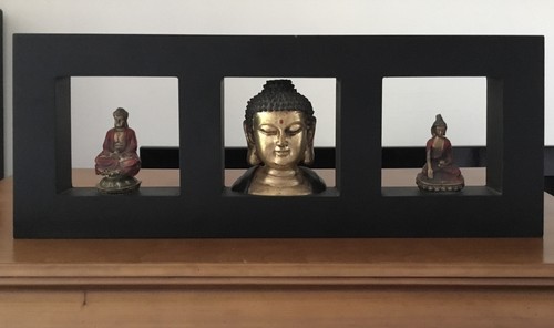 Triptyque bouddha poser où - triptyque, à