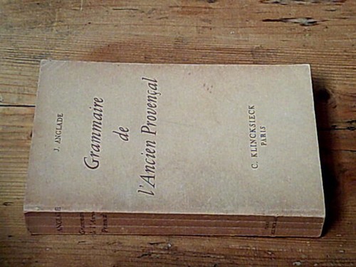 Grammaire ancien - grammaire, l'ancien