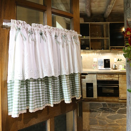 Rideau porte coton et - coton,