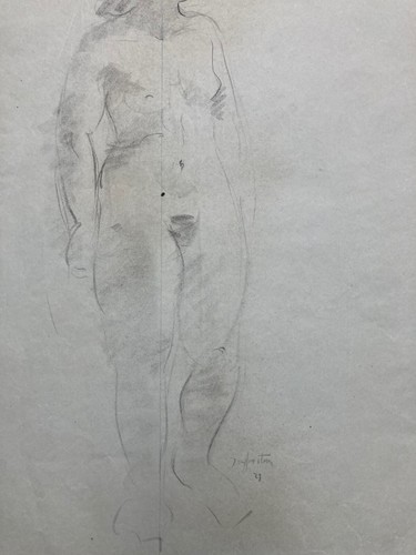 Beau dessin fusain papier - fusain,