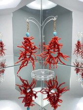 Boucles d’oreilles en corail