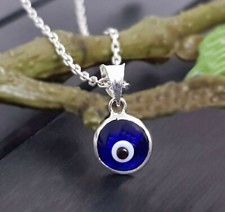 925 Silver Nazar Boncuk Evil Eye Charms Turkish Evil Eye Necklace 