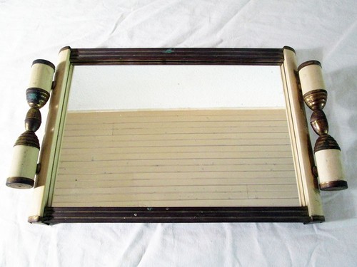 Plateau art déco - , miroir