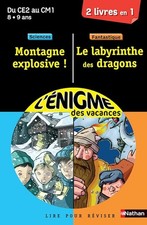 Cahier de vacances - Enigmes duo Le Labyrinthe des dragons / Montagne explosive