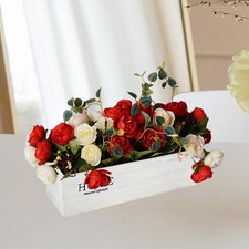 Bac à fleurs en bois vintage