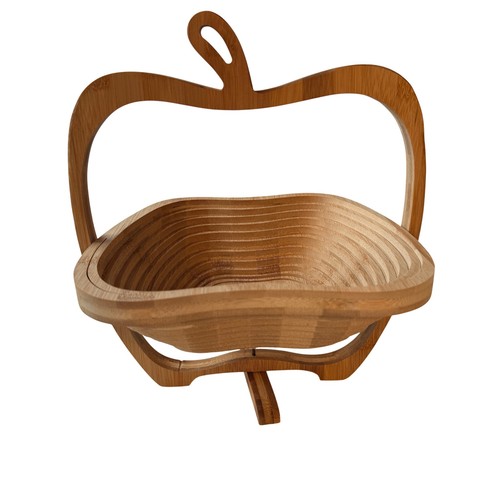 Bamboo apple shaped folding - bamboo,