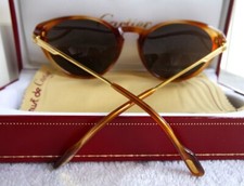 New Cartier Lumen Occhiali Lunettes Brillen Gold Plated 52mm Sunglasses