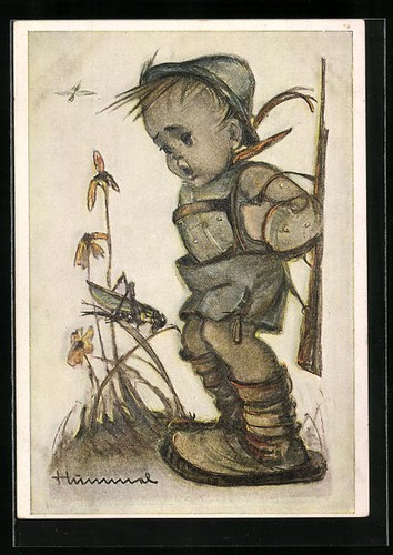 Carte postale artiste - d'artiste, hummel