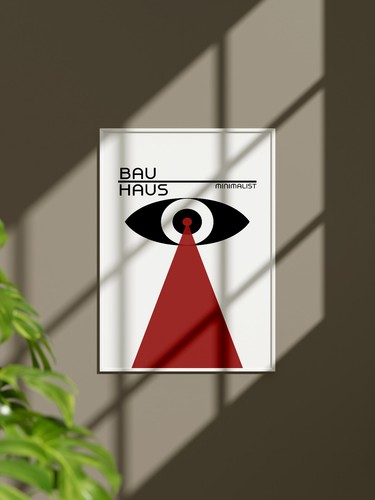 Affiche bauhaus minimaliste - bauhaus,